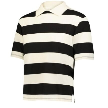 Cruxsupply Classic Black White Striped Polo Shirt Casual Streetwear Essential